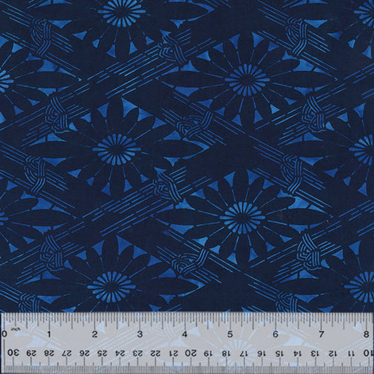 Indigo Batiks Vol. 2 - Fence - Royal