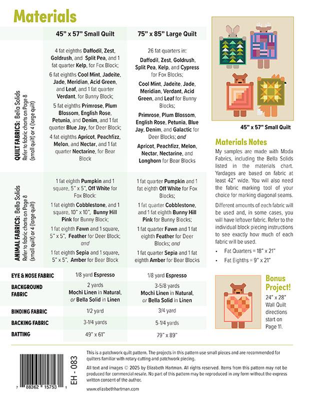 Elizabeth Hartman - Show and Tell Quilt Pattern