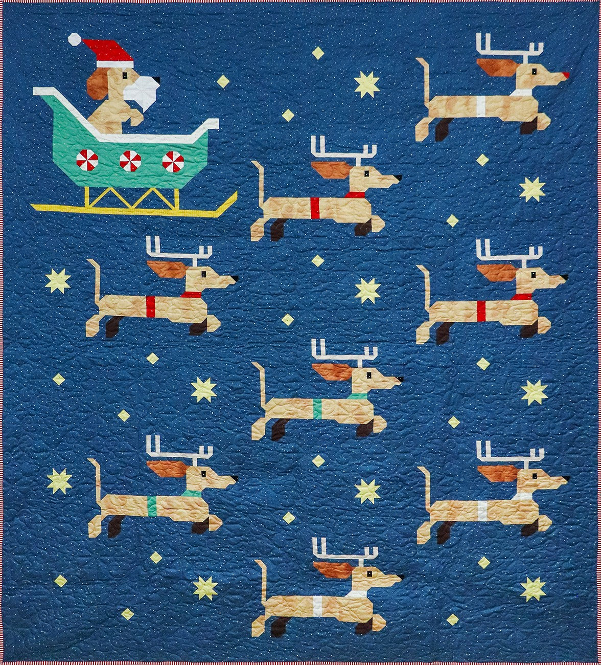 Dachshund through the Snow Quilt Pattern