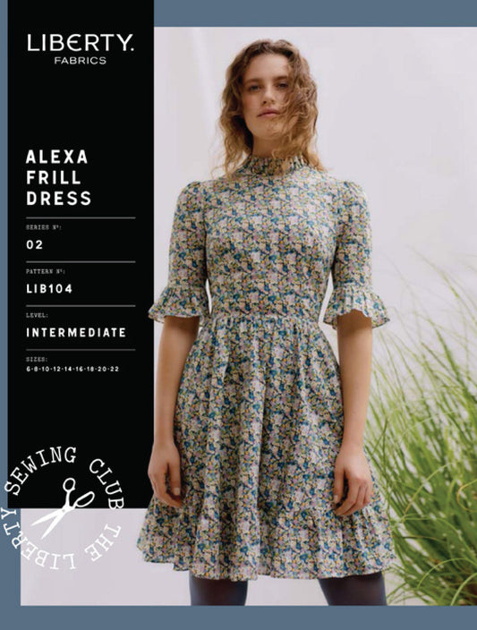 Liberty Fabrics Alexa Frill Dress Pattern Size 6-22