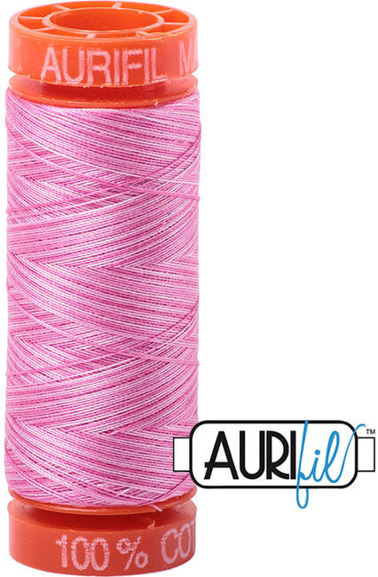 Aurifil 50wt Small Spool - Bubblegum - Variegated (3660)