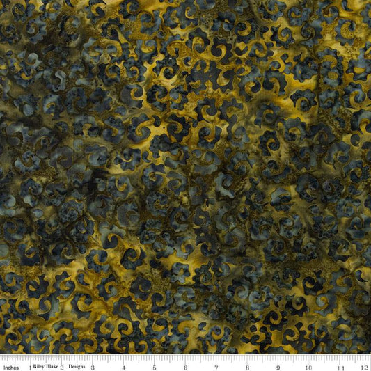Expression Batiks Warm Rain Olive