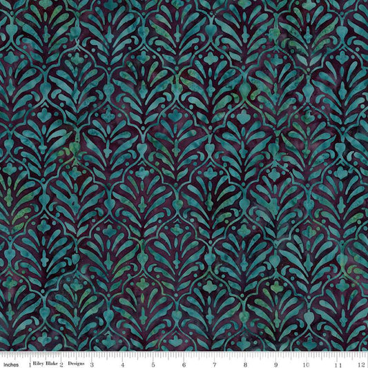 Batiks Ornamental Floreale Smoky Teal