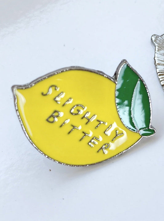 'Slightly Bitter' Enamel Pin