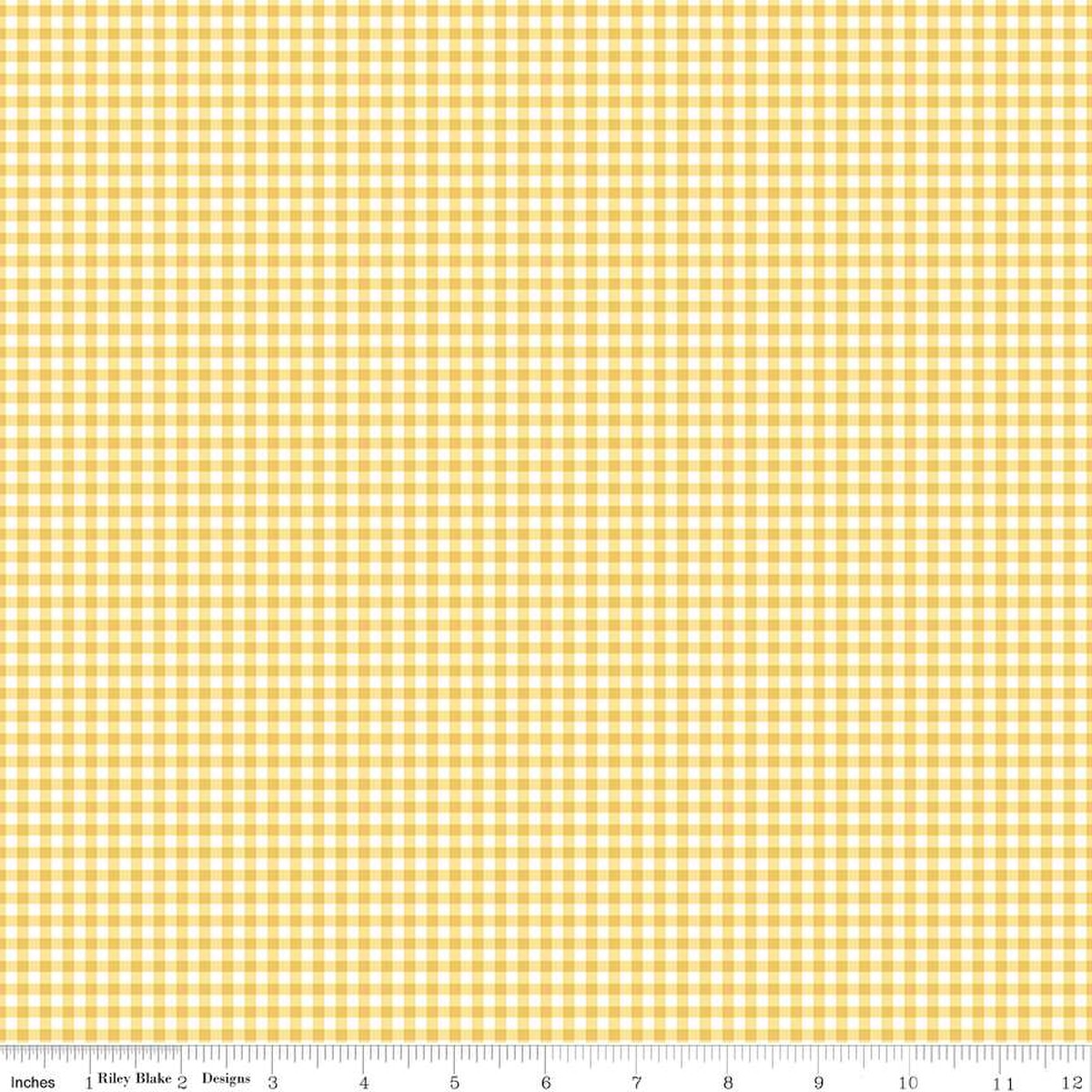 Gone Glamping Gingham Yellow