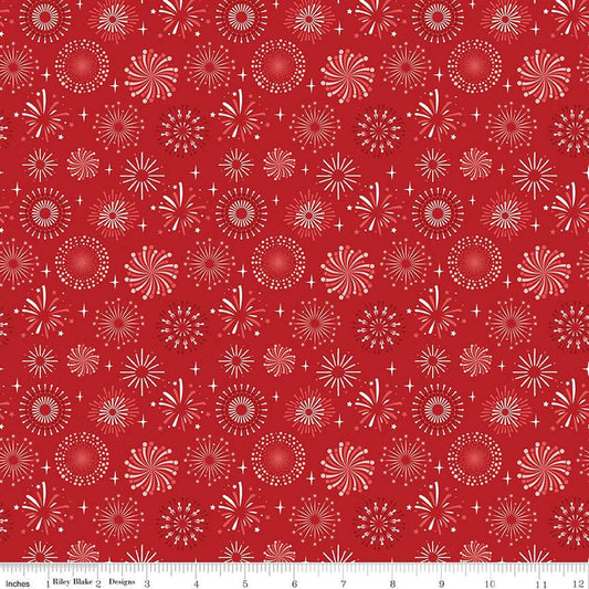 Stars and Stripes Forever Fireworks Red