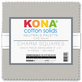 Kona® Cotton, Neutrals Palette Charm Pack