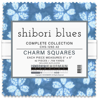 Shibori Blues by Sevenberry - Complete Collection 5" Charmpack