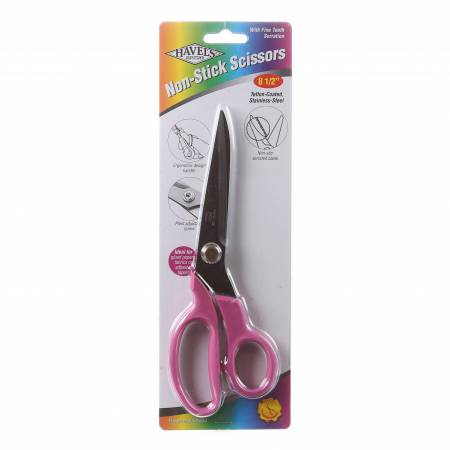 Teflon Coated Serrated Blade Scissor 8-1/2in