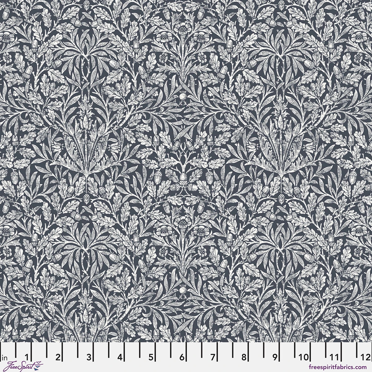 *Pre-order* Pure Acorn - Charcoal || Morden Cotton Lawn