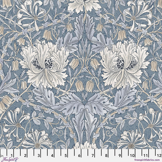 *Pre-order* SM Honeysuckle & Tulip - Indigo || Morden Cotton Lawn