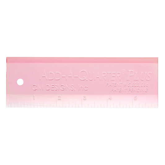 Add A-Quarter Ruler 6in Plus Pink