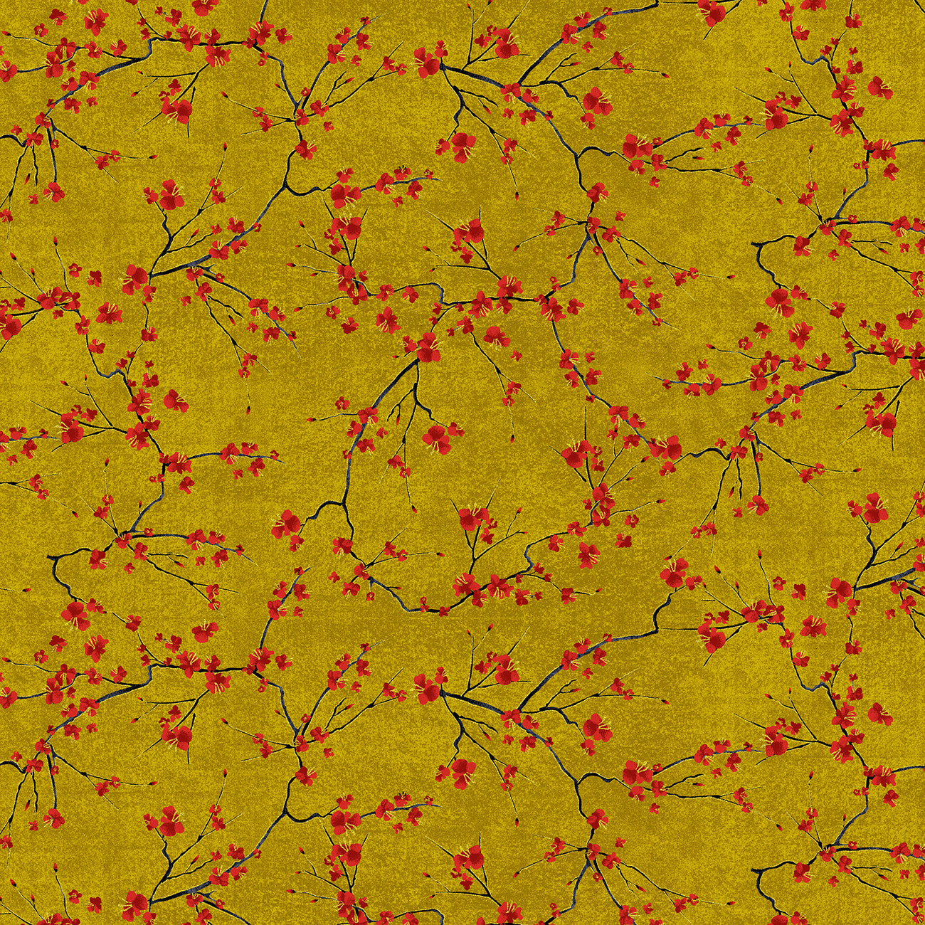 Gold Cherry Blossom Branches Met