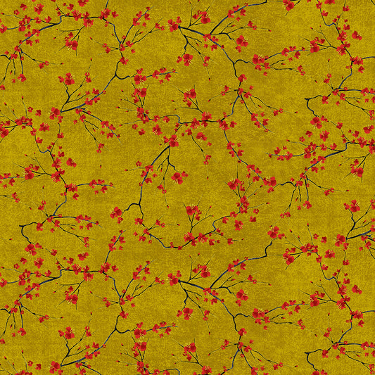 Gold Cherry Blossom Branches Met
