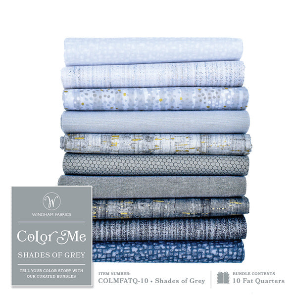 Color Me Bundles - Shades Of Grey - 10pcs