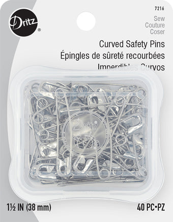 Curved Safety Pins Size 2 40ct