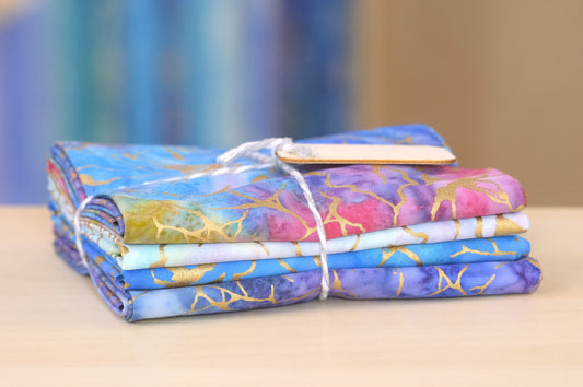 Metallic Oceans Batik Bundle