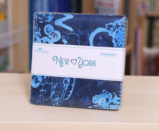 Batiks New York Shop Hop 5 Inch Stacker, 42 Pcs.