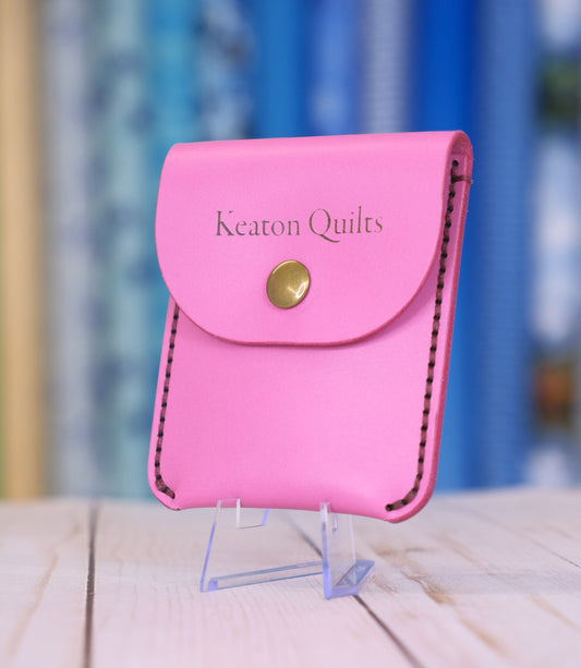 Pink Pouch from the Beansy x Keaton Quilts Collection