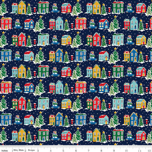 Holiday Village B - Deck the Halls - Liberty of London quilting cotton