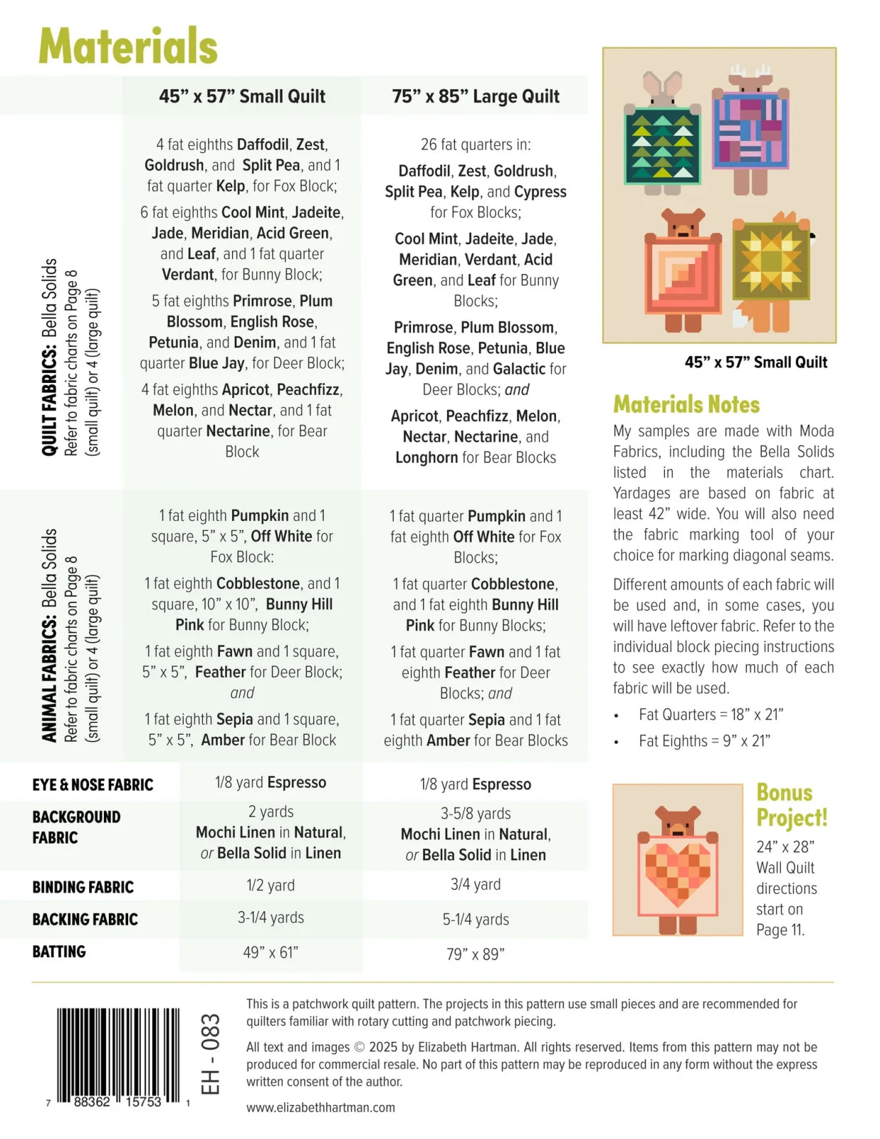 Show and Tell Quilt Kit featuring Bella Solids by Moda