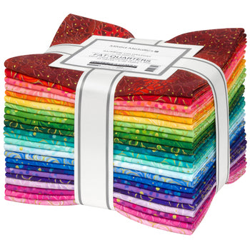 Mixed Metallics by Studio RK - Rainbow Colorstory Fat Quarter Bundle, 23pc
