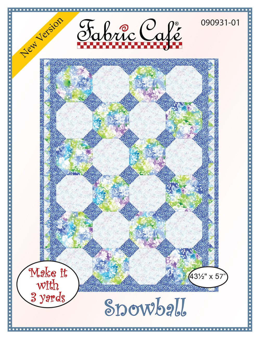 Snowball 3 Yard Quilt Pattern