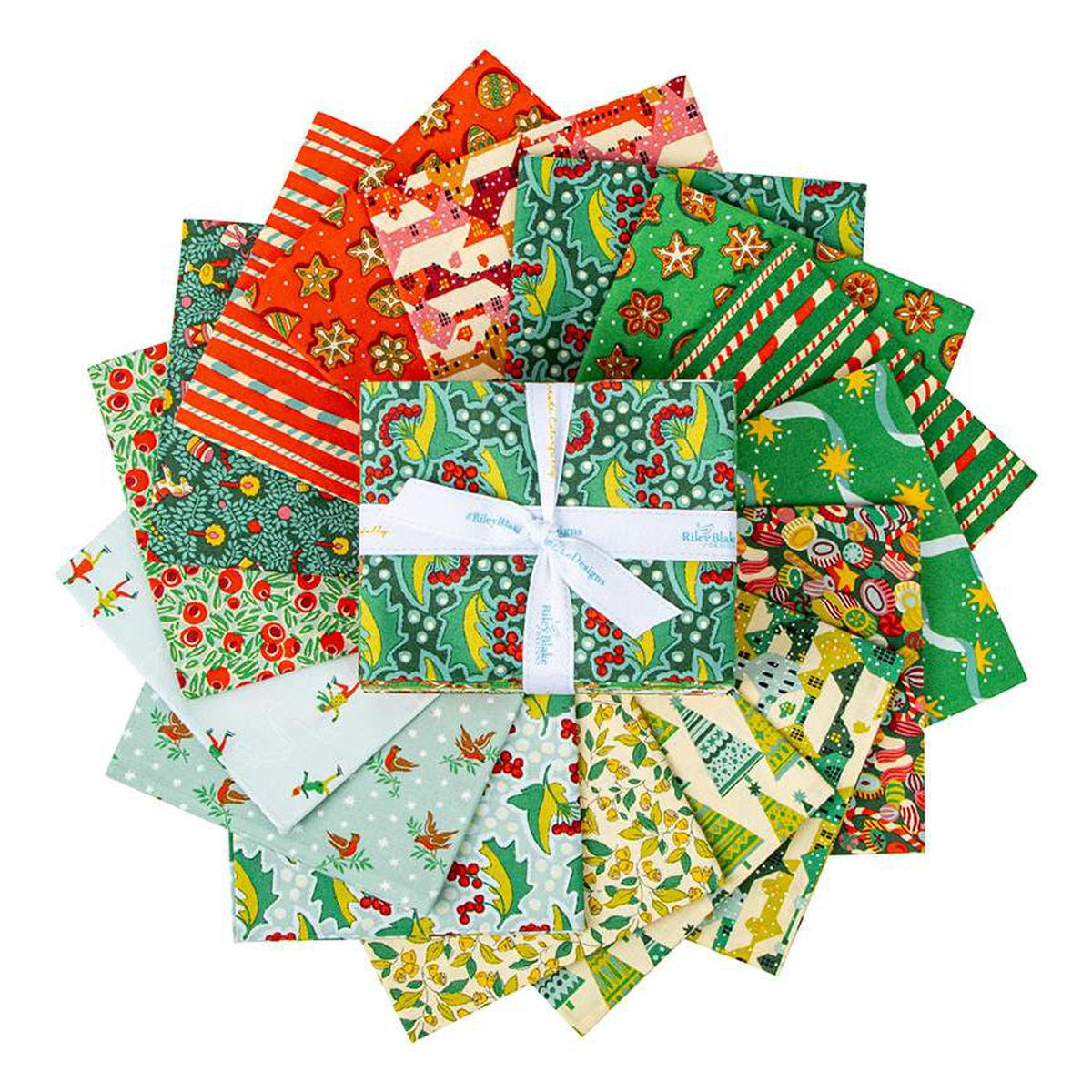 Liberty Festive Fair Fat Quarter Bundle, 16Pcs.