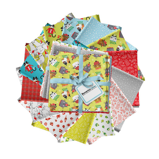 Meowy Christmas 14 pc FQ