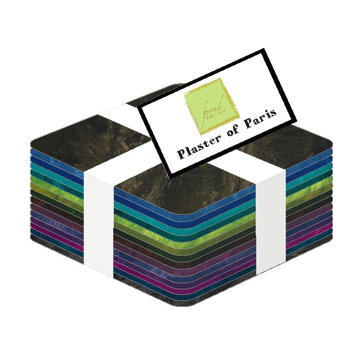 Plaster Of Paris - Cool Fat Quarter Bundle - 15pc