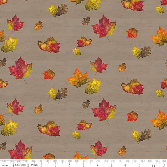 Fall Barn Quilts Leaf Toss Clay