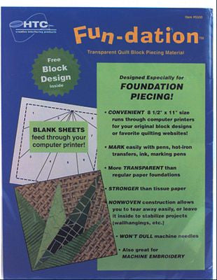 Fun-Dation 8-1/2" x 11", White, 25 sheets/package