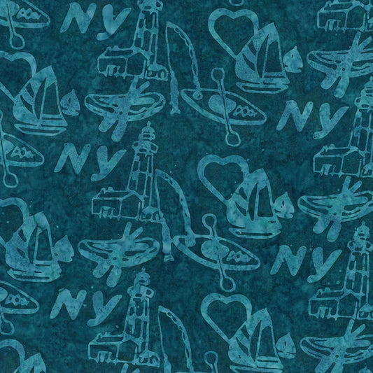 *Pre-order* Batiks New York Shop Hop Deep Water