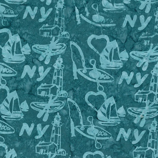 *Pre-order* Batiks New York Shop Hop Tempo Teal