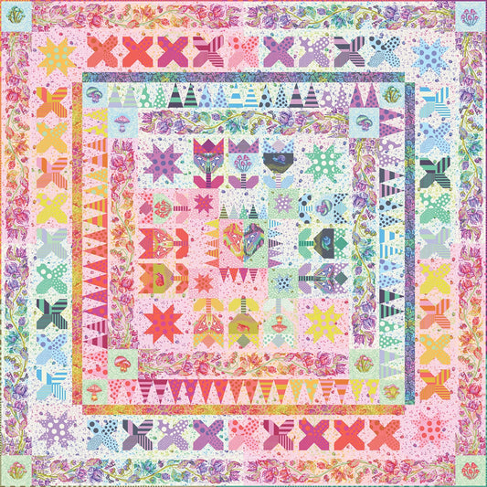 *Pre-order* Tula Pink - Gardens of the Galaxy Quilt Kit || Down to Earth