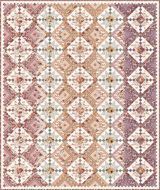 Evening on the Prairie Laura's Log Cabin Quilt Kit