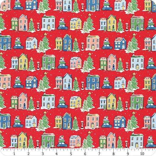 Holiday Village C - Deck the Halls - Liberty of London quilting cotton