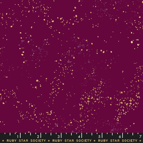 Ruby Star - Speckled Metallic Purple Velvet