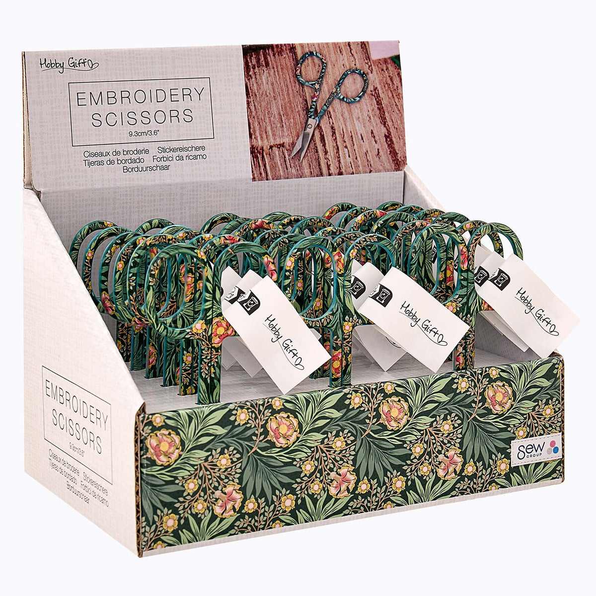 Embroidery Scissor Green Morris 3-1/2in