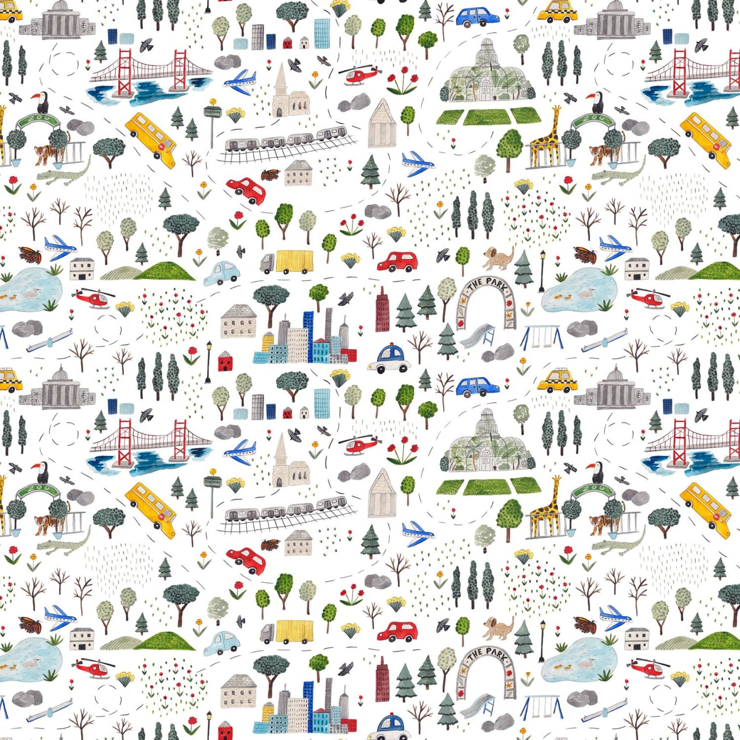 Mini Metropolis Cityscape White - 91189-10