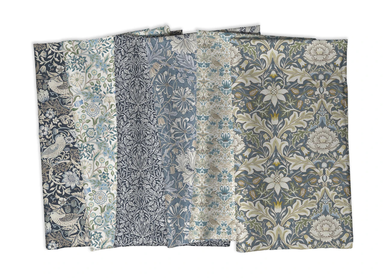 *Pre-order* Morden Cotton Lawn by The Original Morris & Co. Full Collection Bundle - 6 pcs