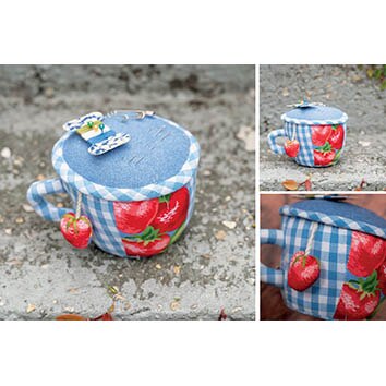 Modern Prairie Strawberry Magic Teacup Pincushion Set