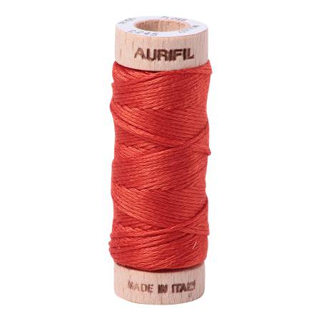 Aurifil - Floss Cotton 6-Strand 18yd Solid Red Orange - 2245