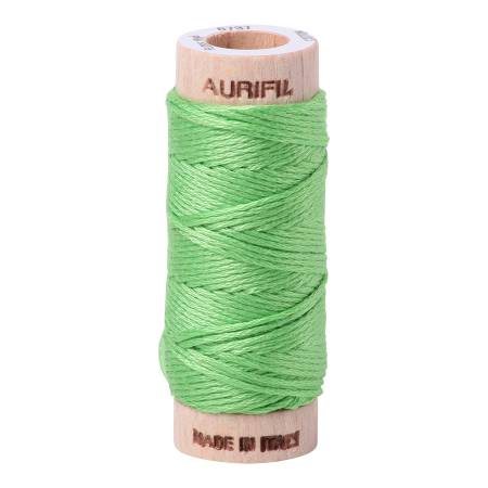 Aurifil - Floss Cotton 6-Strand 18yd Solid Shamrock Green - 6737