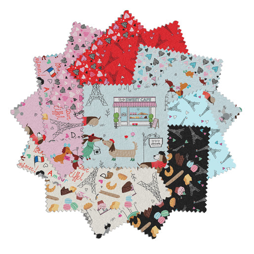 Parisian Pups Charm Pack