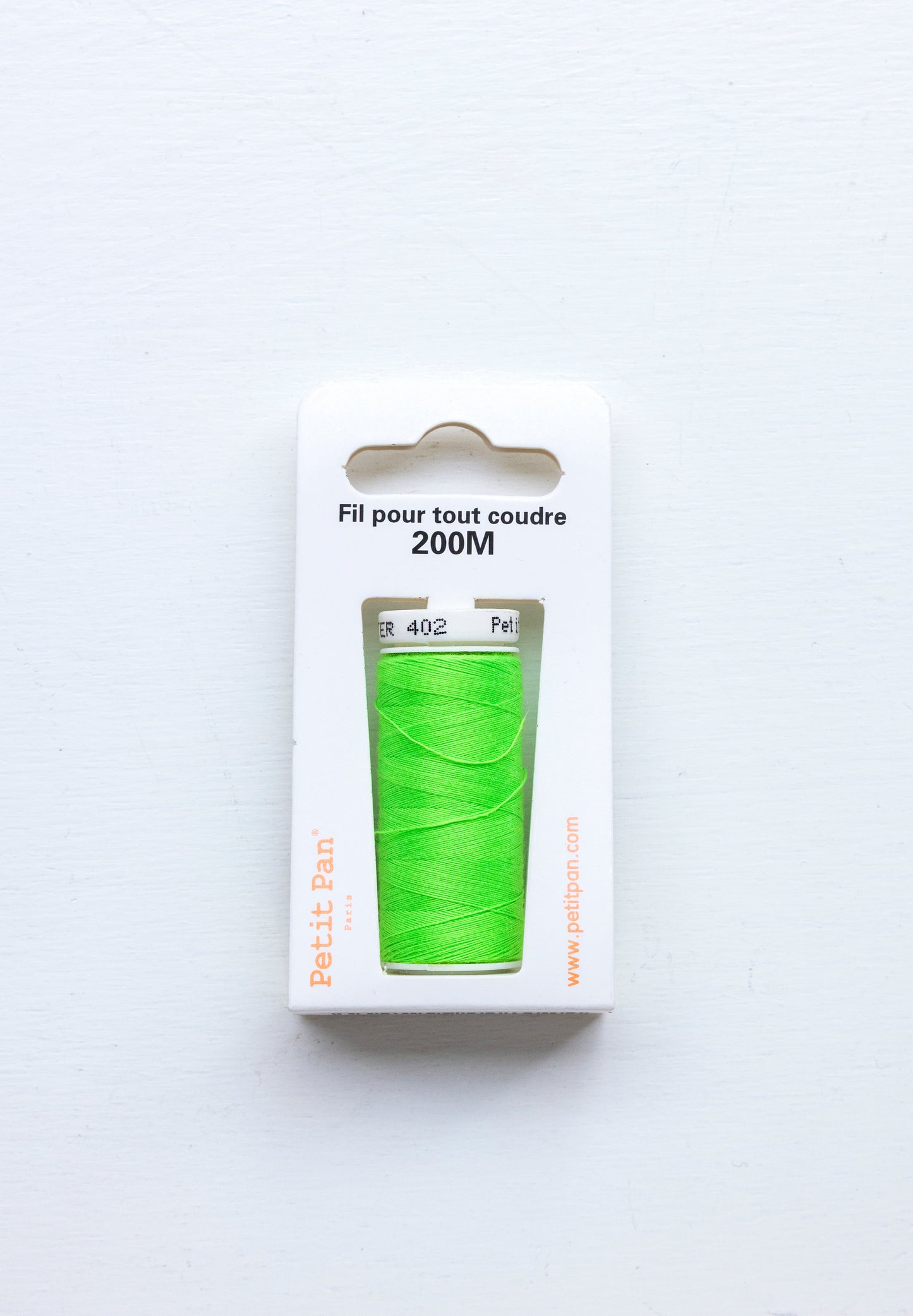 Petit Pan 200M Polyester Sewing Thread - Fluorescent Green