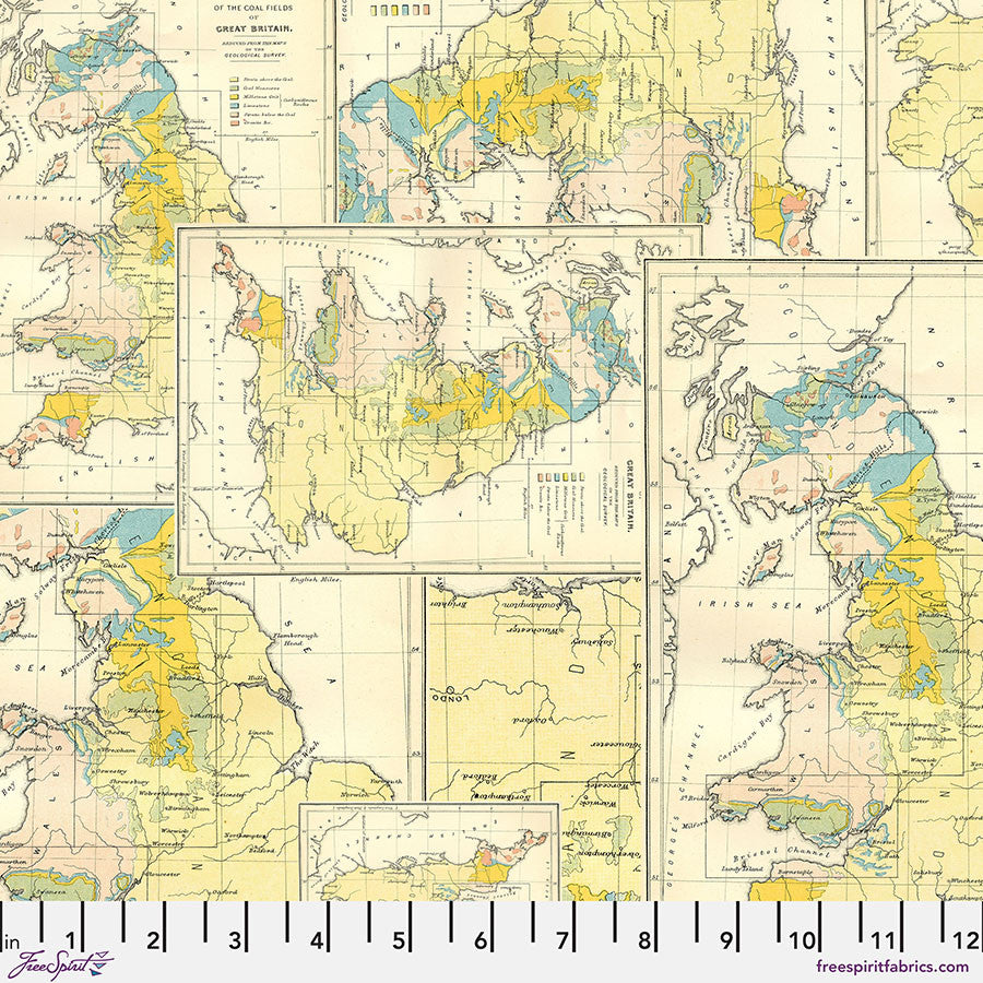 Map - Yellow || Tim Holtz Palette