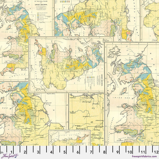 Map - Yellow || Tim Holtz Palette