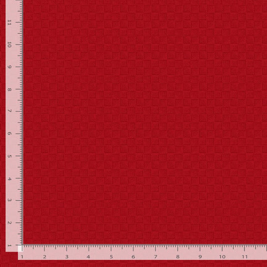 Garden Redwork Red Block