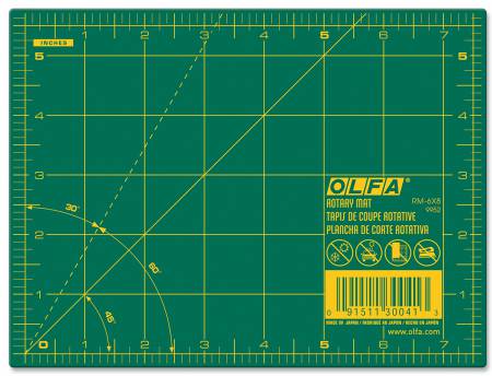 Olfa mini cutting mat 6”x8” - Green